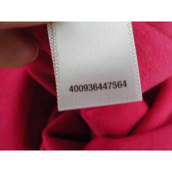 Lauren Conrad Pink Dress Women 4 Fit Flare Bow Pleaded Zip Rayon Sleeveless - Picture 7 of 9